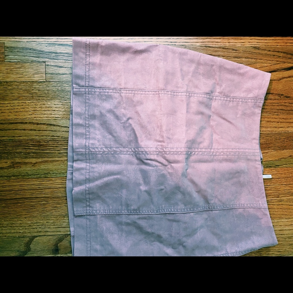 Free People Modern Femme Pink Suede Skirt